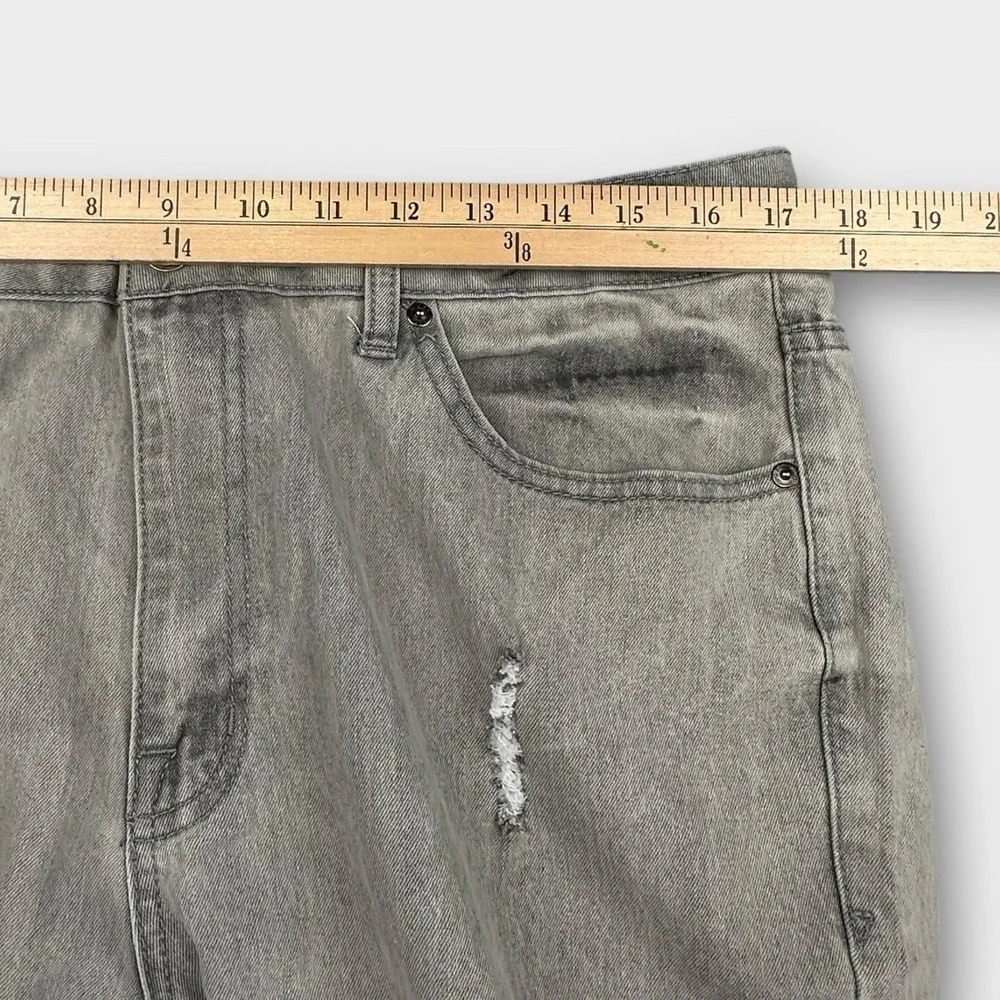 WXYZ Jeans Mens 34x30 Gray Wash Nomad Slim Fit‎ Distressed Stretch Moto Grunge